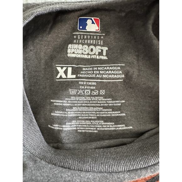 MLB Genuine Merchandise Gray Baltimore Orioles Bird Graphic SS T-shirt XL - Picture 3 of 3